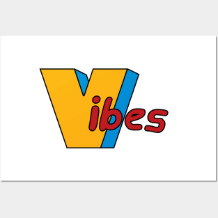 Vibes logo Posters and Art